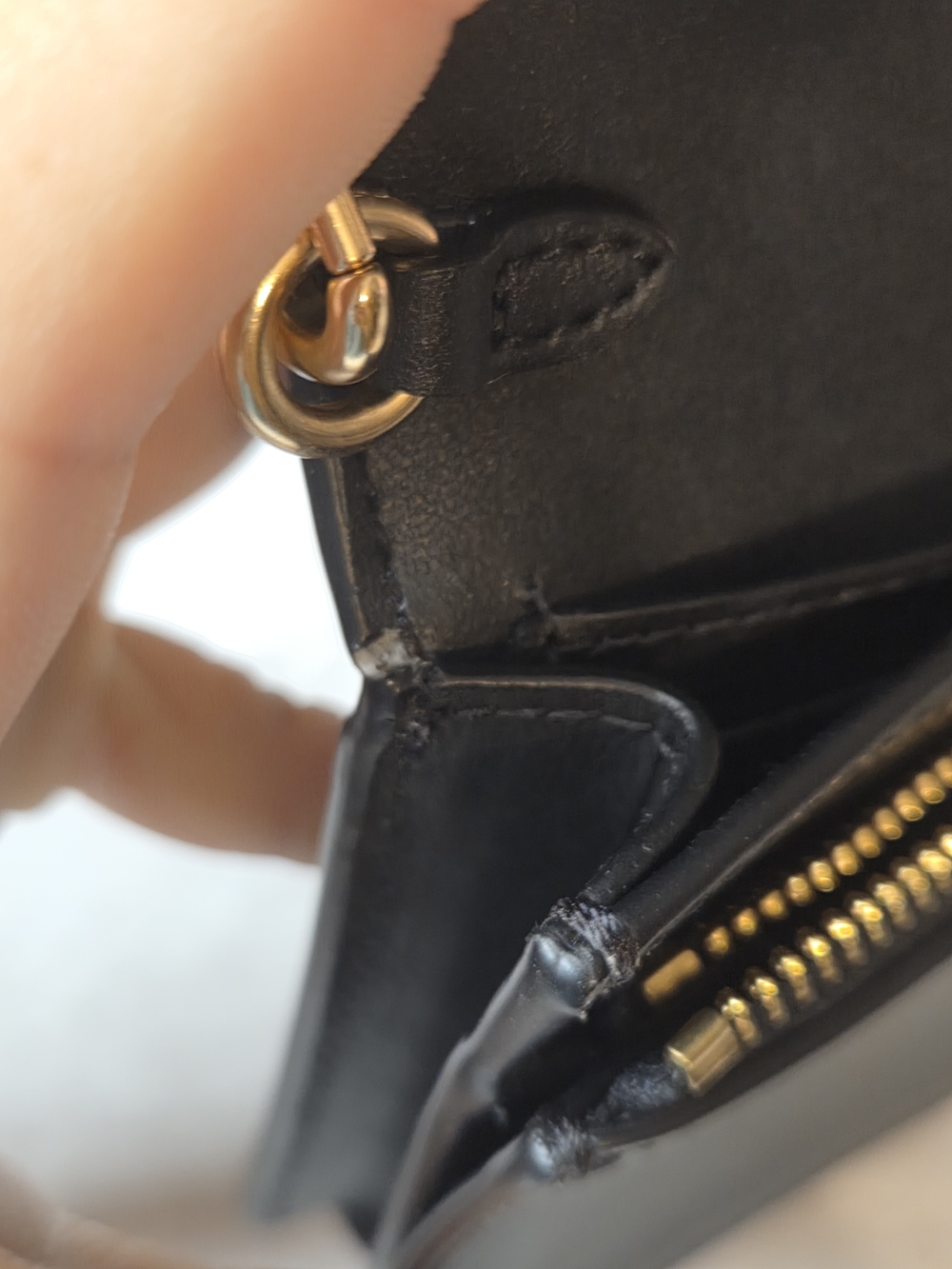 Coach Dark Brown Signature Crossbody Wallet with Black Strap-Strap Is Unbranded - Picture 6 of 13
